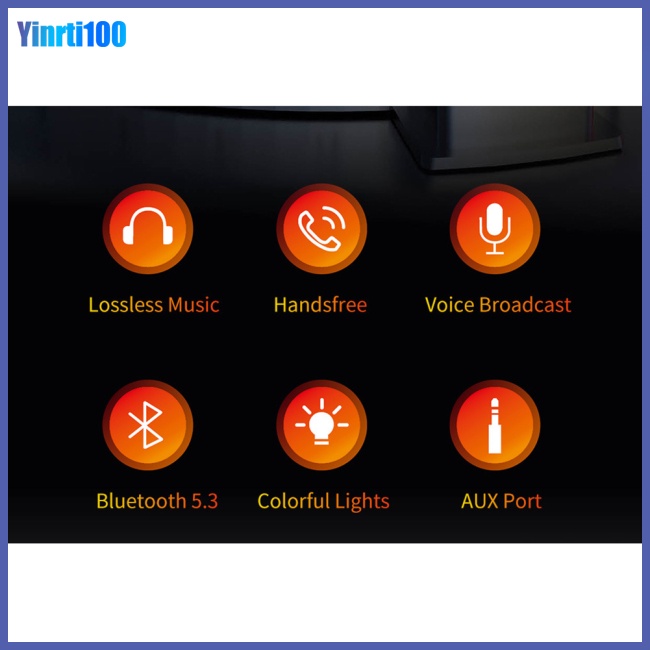 Thiết Bị Nhận Tín Hiệu Âm Thanh Bluetooth 5.3 3.5 Aux Có Đèn Led Nền Chuyên Dụng