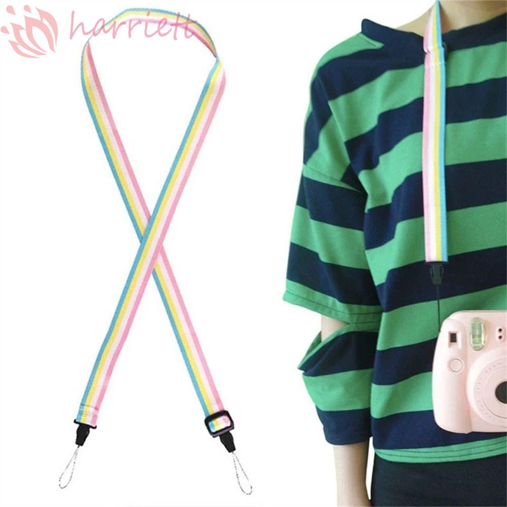 Dây Đeo Cổ Mini Màu Cầu Vồng Đa Năng Cho Điện Thoại / Máy Ảnh