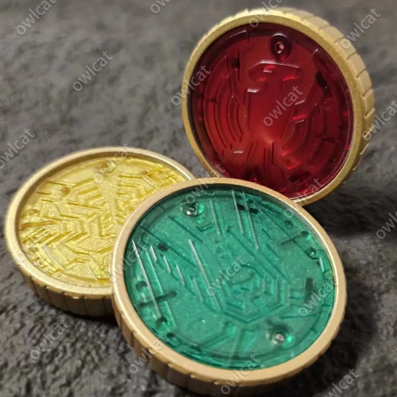 Tiền xu Set Taka Tora Batta Coins Core Medal (NO Chip CSM Size) Ankh Kamen Rider OOO TaToBa Combo Form Masked Rider OOO Greeed-Standard System Coin Packed in Box Model