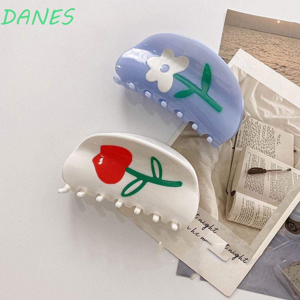 Kẹp Tóc Càng Cua Dày Hình Hoa Hồng Bằng Acrylic Cho Nữ