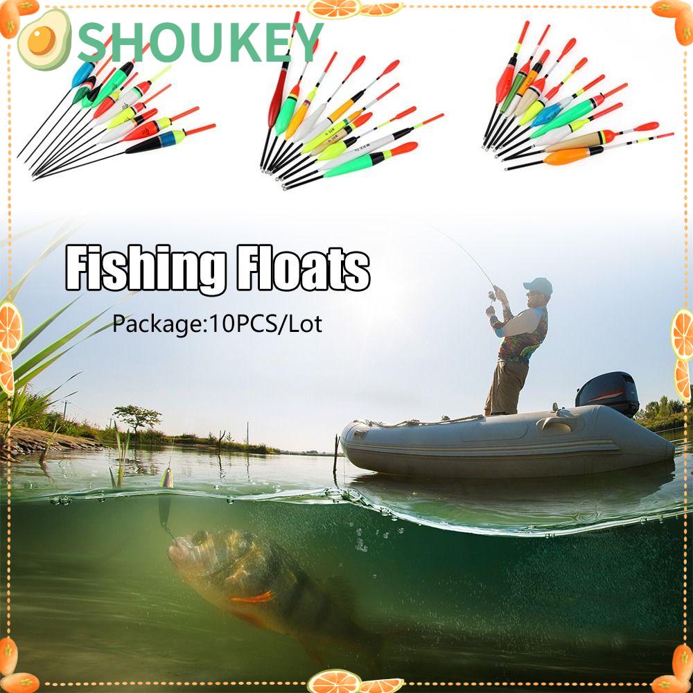 Set 10 Phao Câu Cá Bằng Gỗ Paulownia