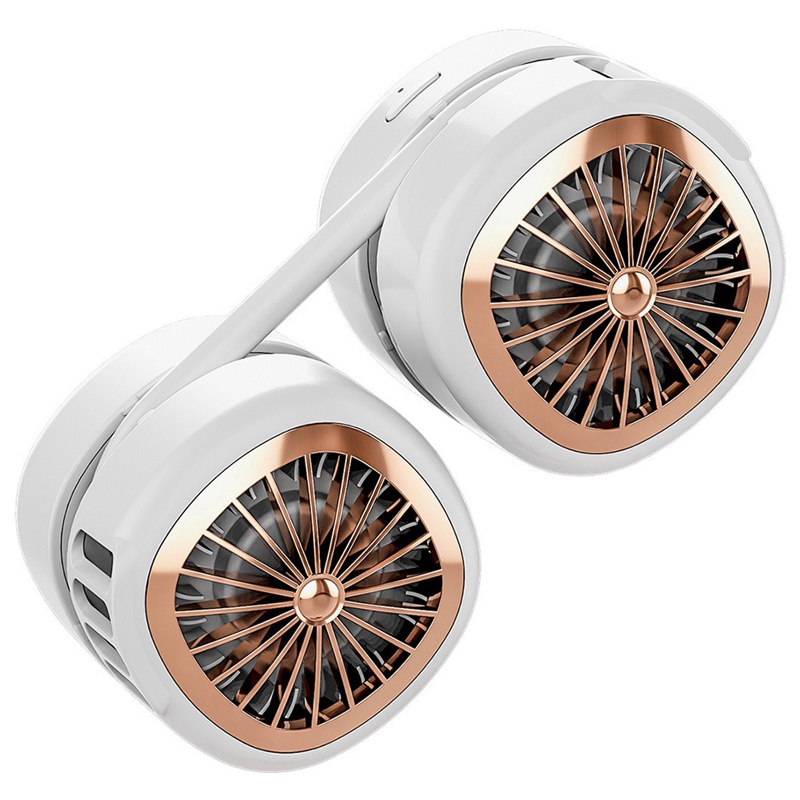 Hàng Mới Về 1 Bộ Quạt Thể Thao Cầm Tay Không Ồn Có Dây Đeo Cổ Tiện Dụng