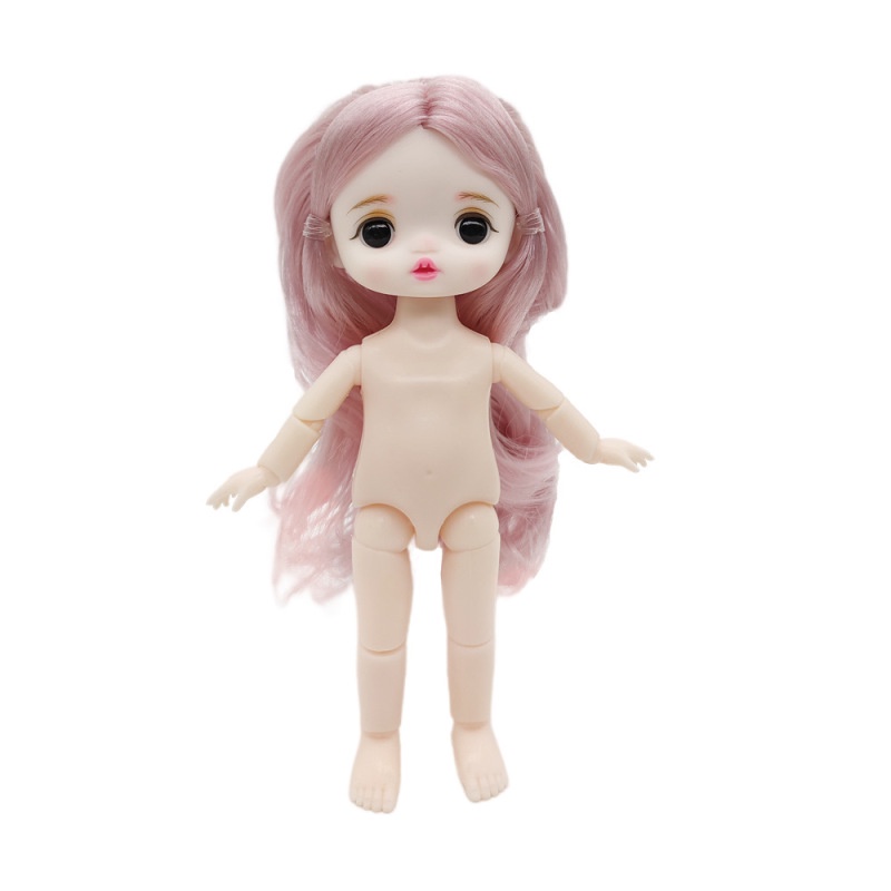 Búp Bê Mini Mắt 3D 16cm 13 Khớp Nối 1 / 8 BJD