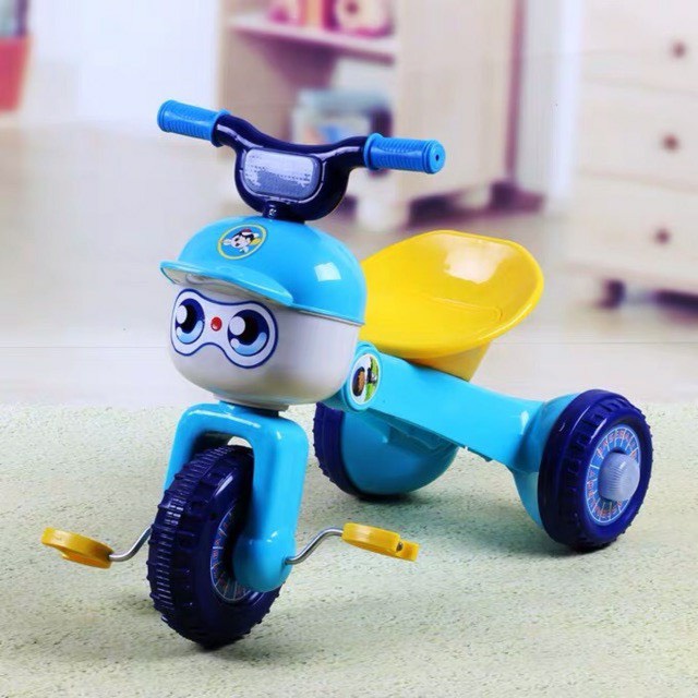 Xe đạp 3 bánh con kiến bánh phát sáng có nhạc có đèn cho bé 1-3 tuổi