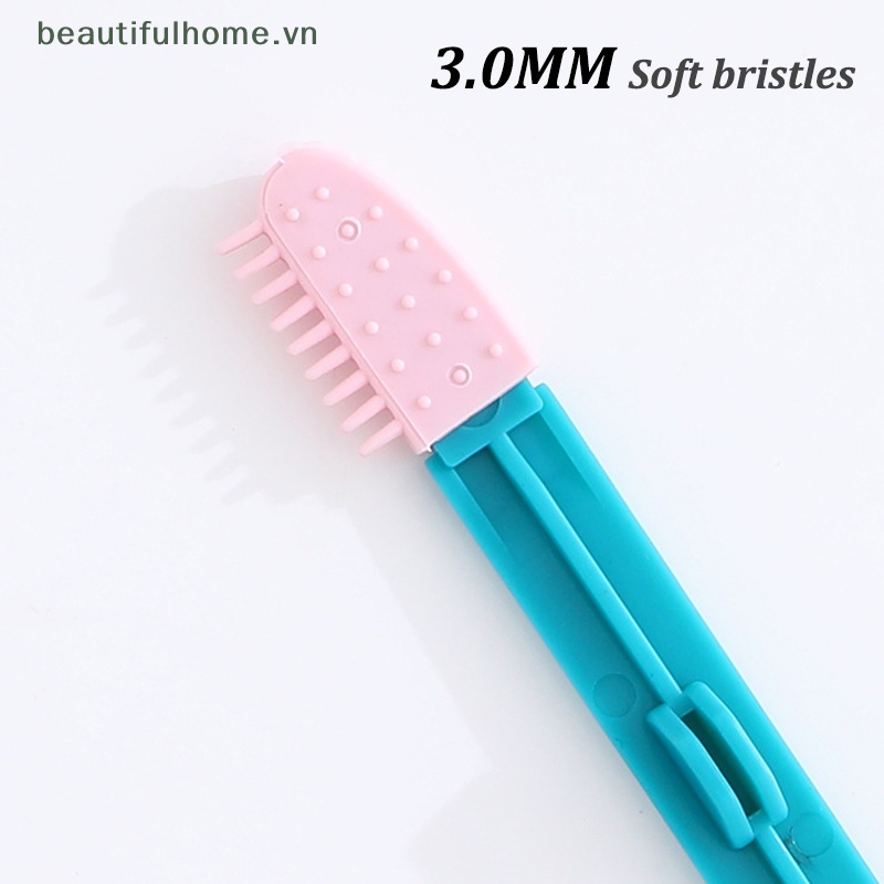 [beautifulhome] Bàn Chải Chà Rửa Mắt Mèo Cầm Tay Thân Thiện Với Môi Trường Có Thể Tái Sử Dụng Thiết Kế Khóa Cài [beauty]