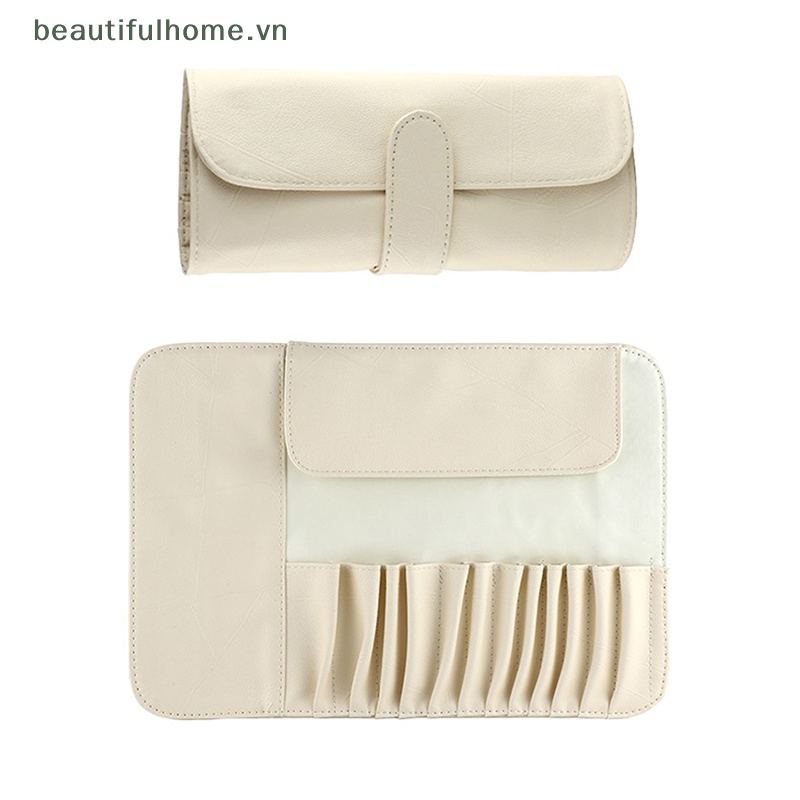 Túi Đựng Cọ Trang Điểm 12 / 14 / 18 Lỗ Đa Năng Tiện Dụng Khi Đi Du Lịch