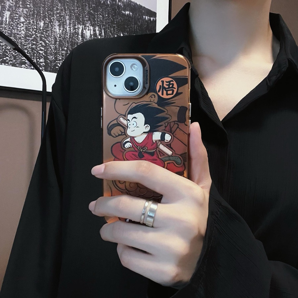 Ốp Điện Thoại TPU Mềm Nhám Trong Suốt Họa Tiết Hoạt Hình Dragon Ball Cho iPhone 14 13 12 11Pro Max