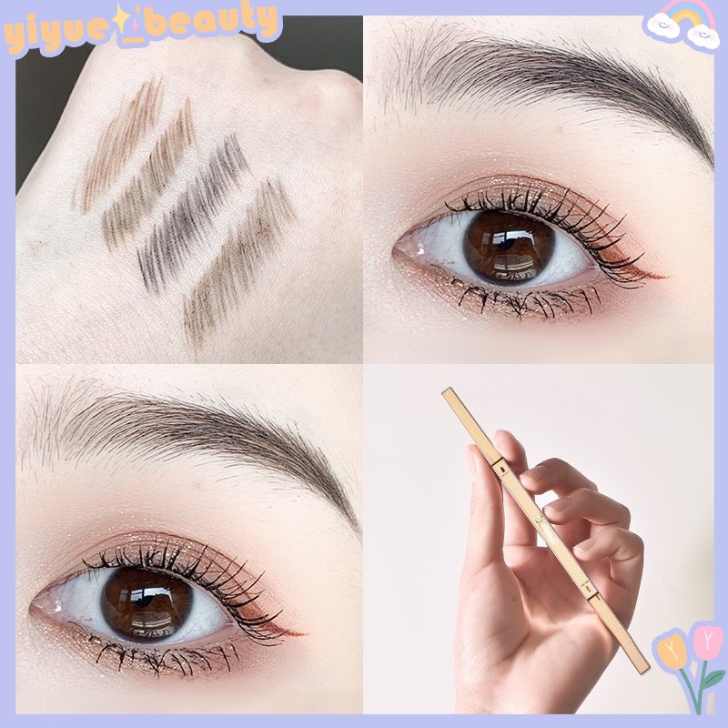 Bút Kẻ Lông Mày Hai Đầu Lâu Trôi Chống Thấm Nước Với 5 Màu Lựa Chọn Dành Cho Nữ
