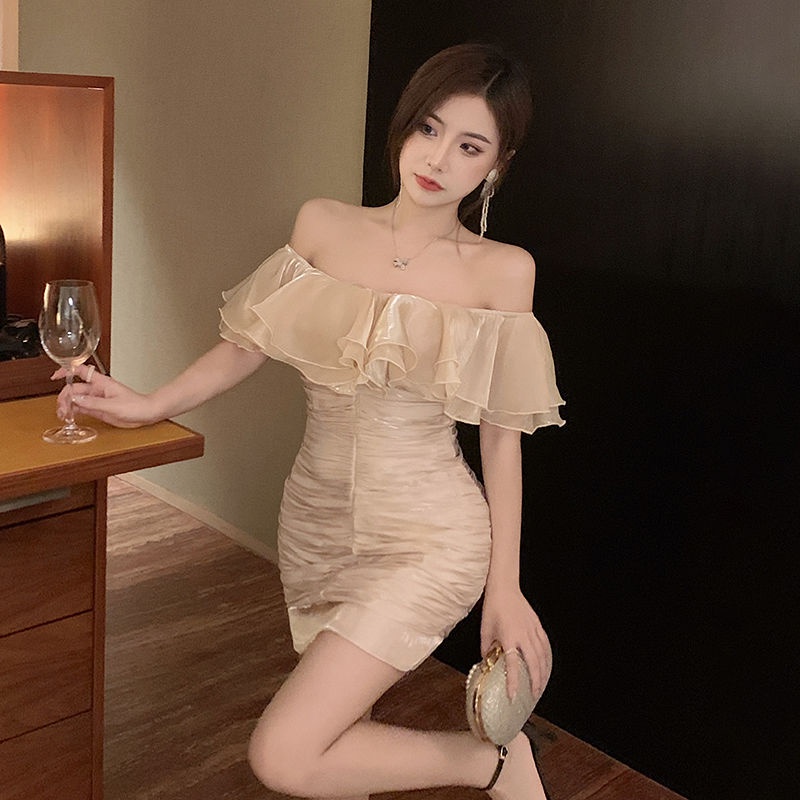 Đầm Trễ Vai Ôm Dáng Phong Cách Phương Tây Thời Trang Mùa Hè Cho Nữ