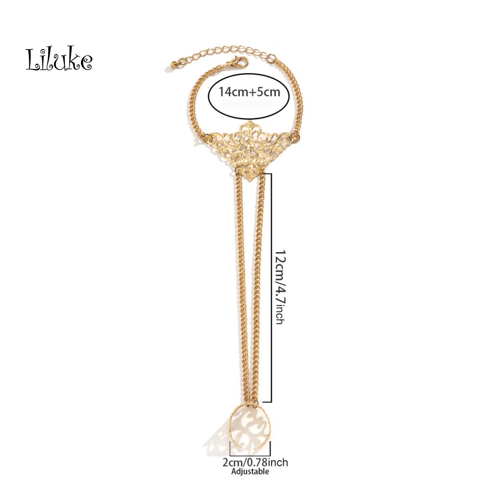 Vòng Tay Hợp Kim Hở Trang Trí Hình Đầu Lâu Cá Tính Thời Trang