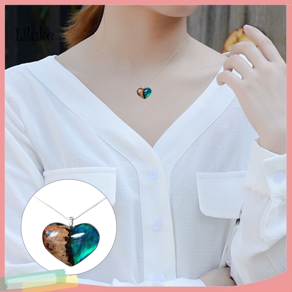 Vòng cổ Hợp Kim Trang Trí Trái Tim Nhiều Màu Sắc Cho Nam Và Nữ