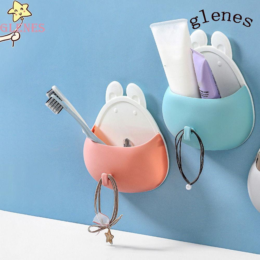 1 Giá Đỡ Bàn Chải Đánh Răng Bằng Nhựa Tiết Kiệm Không Gian Đa Năng