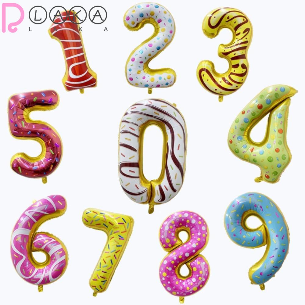 Set 5 Bong Bóng Hình Bánh Donut 32 Inch Cho Bé