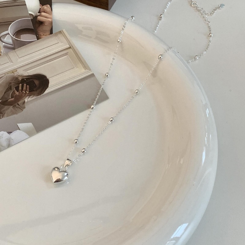 Vòng cổ Choker Nhiều Lớp Mặt Trái Tim Màu Sắc Ngọt Ngào Mojito Y2K