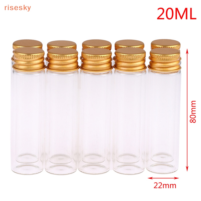 Bộ 10 Lọ Điều Ước Thủy Tinh Nhỏ Nhắn 5 / 7 / 10 / 14 / 18 / 20ML