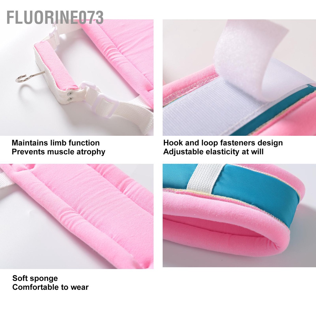 Fluorine073 Dây đeo kéo chi dưới Tạo điều kiện thuận lợi cho miếng đệm xốp Đai cố định đầu gối chân tổn thương cơ