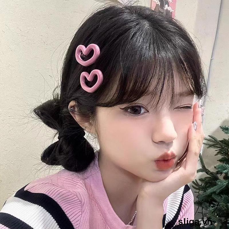 💌💌Kẹp Tóc Hình Trái Tim Nhiều Màu Sắc