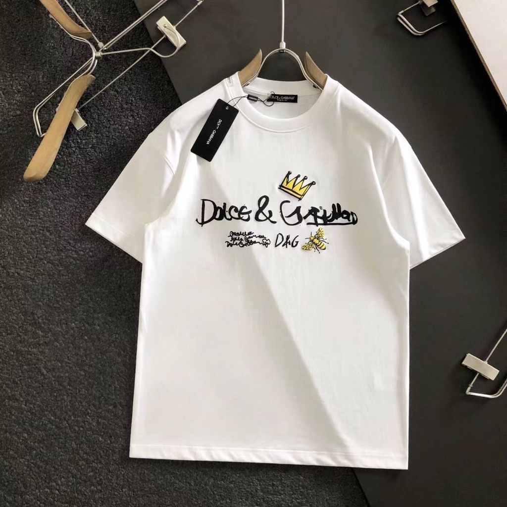 Áo Thun cotton Tay Ngắn Cổ Tròn In logo Thời Trang Mùa Hè Kiểu Hàn Quốc Cho Nam Giới Có Size 23ss