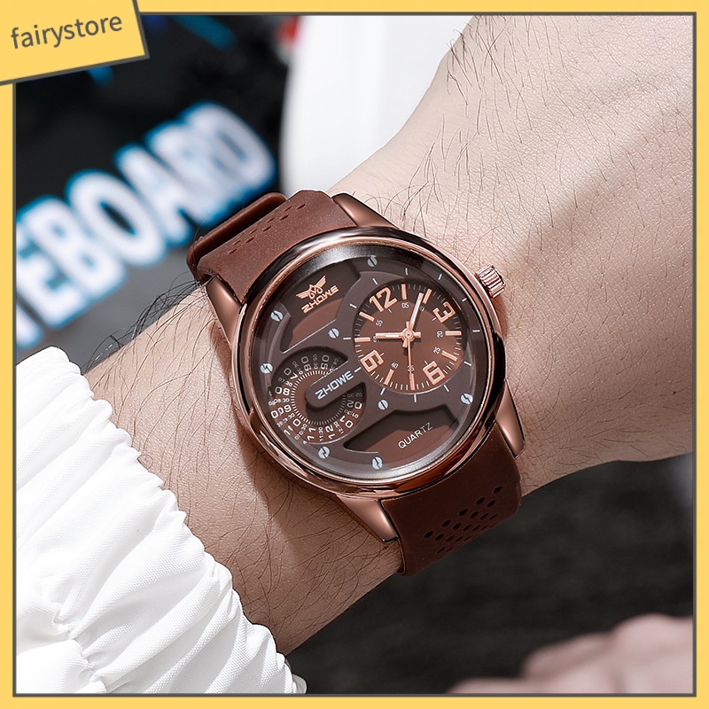 [FTO] Đồng Hồ Đeo Tay Thạch Anh Hai Mặt Dây Silicone Thể Thao Trang Trí Cá Tính Dành Cho Học Sinh Nam