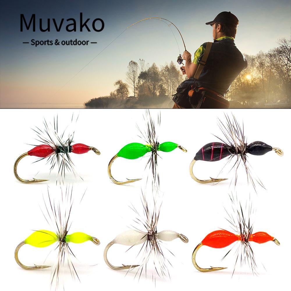 MUVAKO Set 5 Mồi Câu Cá Giả Hình Côn Trùng