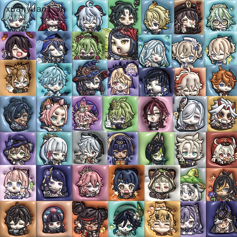 Set 62 Miếng Dán 3D Trang Trí Laptop / Guitar / Ván Trượt Tiện Dụng