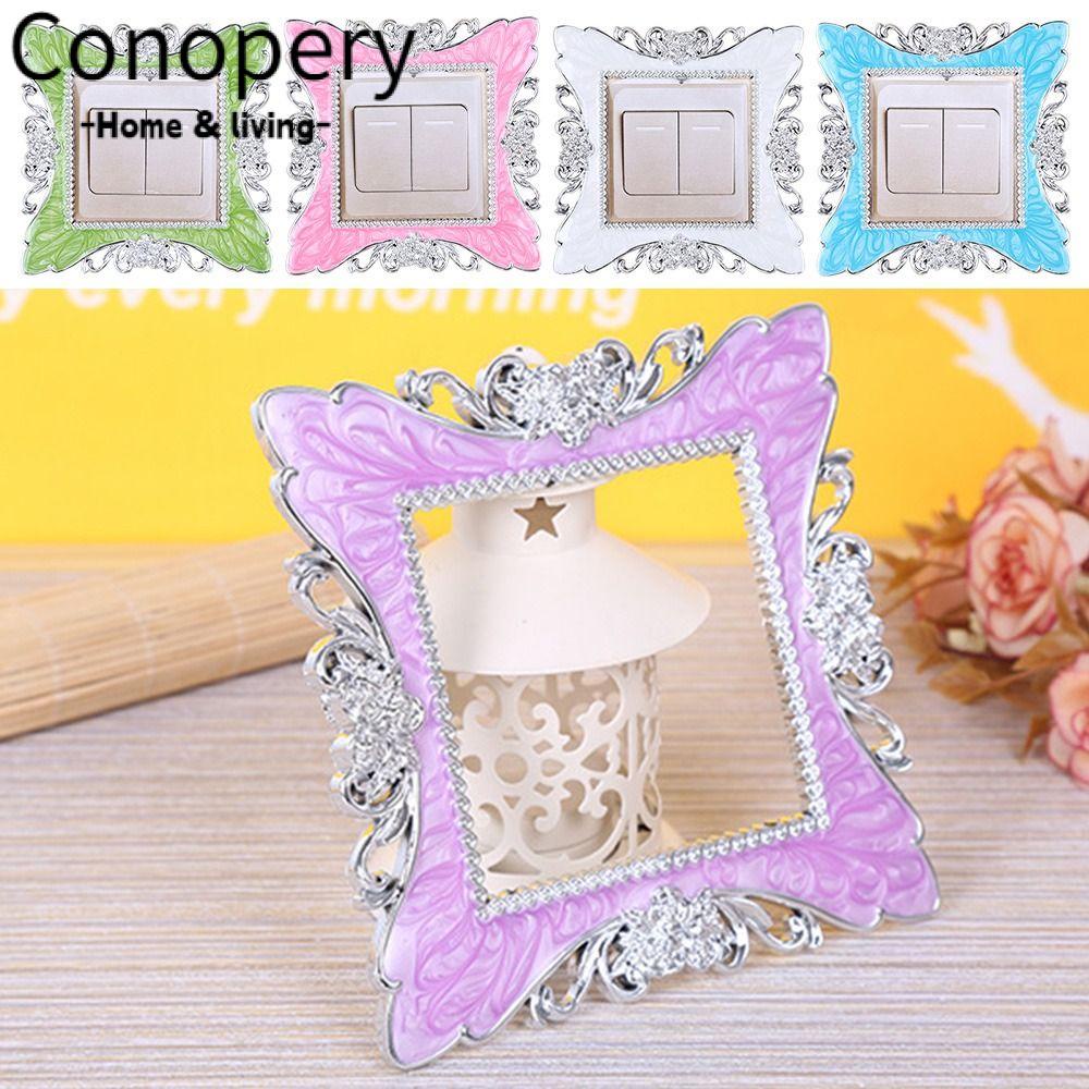 CONOPERY Vỏ Bọc Công Tắc Đèn Trang Trí Phòng Khách Phong Cách Châu Âu