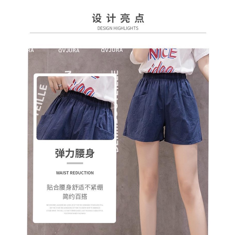 Quần Short Thể Thao Cotton Ống Rộng Lưng Cao Mẫu Mới 2023 Thời Trang Mùa Hè Cho Nữ