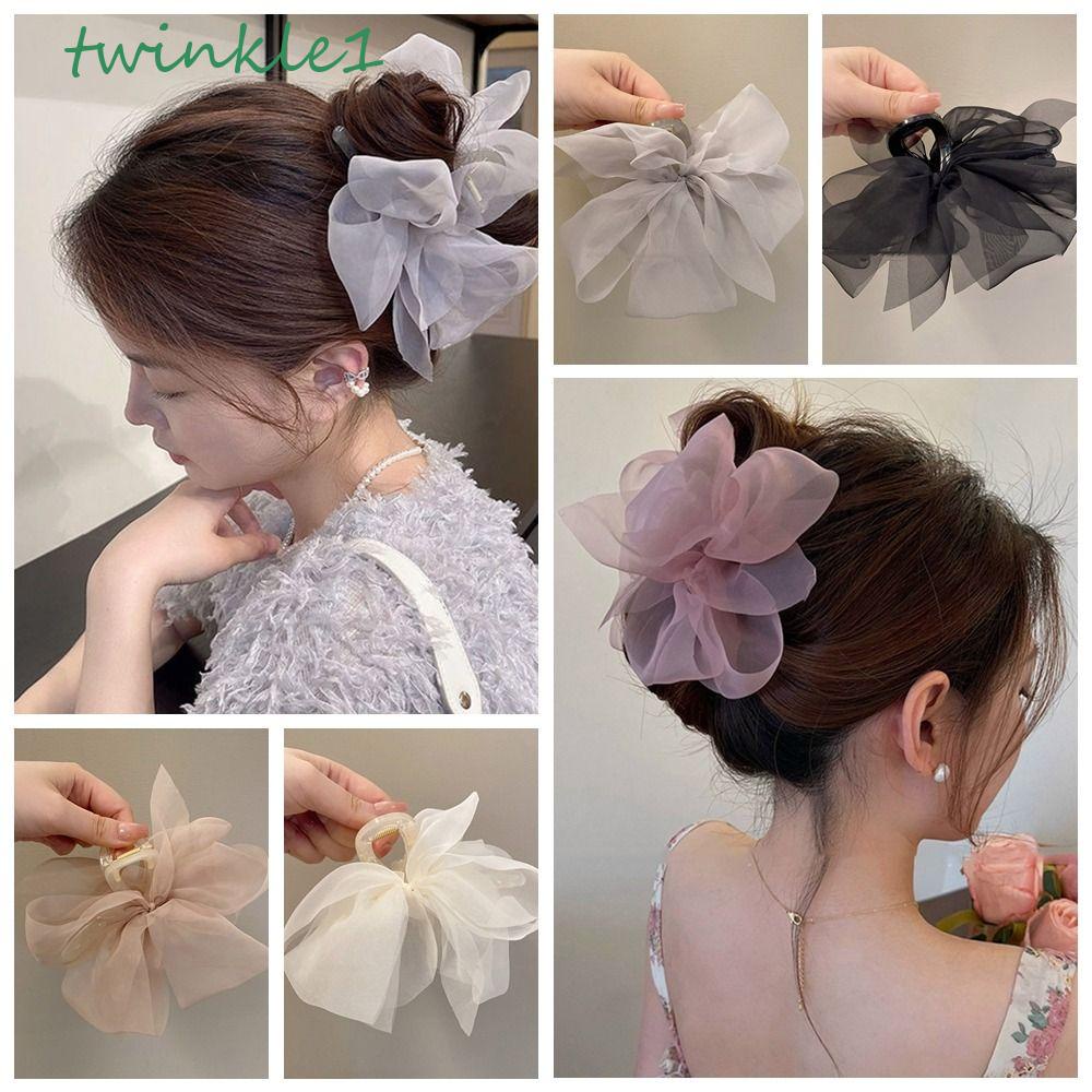 Kẹp Tóc Nơ Đính Ngọc Trai Thời Trang Hàn Quốc Cho Nữ