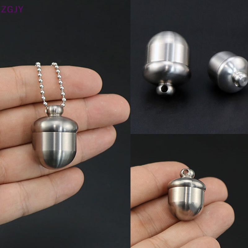 Hộp Đựng Thuốc Mini Bằng Titan Chống Thấm Nước Tiện Dụng Mang Theo Du Lịch Mới