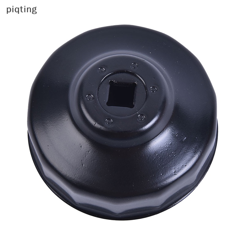 Nắp Lọc Dầu Xe Hơi Bằng Thép Màu Đen 76mm 14 Rãnh 3 / 8 &quot;