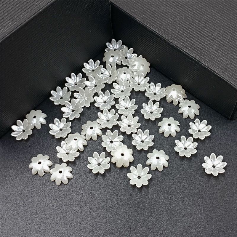 Set 30 / 100 Hạt Ngọc Trai Giả Hình Ngôi Sao / Trái Tim Làm Trang Sức Thủ Công