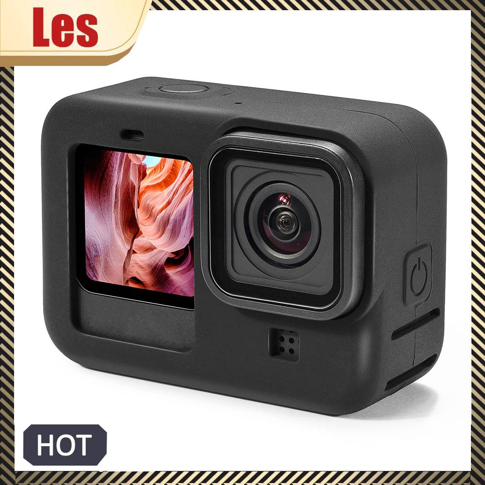 Vỏ Silicone Bảo Vệ Máy Ảnh GoPro Hero 9 Kèm Nắp Lens Và Dây Đeo