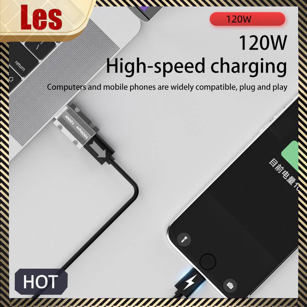 Cáp SạC Nhanh 10Gbps 120W, ĐiệN ThoạI MáY TíNh BảNg Usb 3.0 Sang Type-C