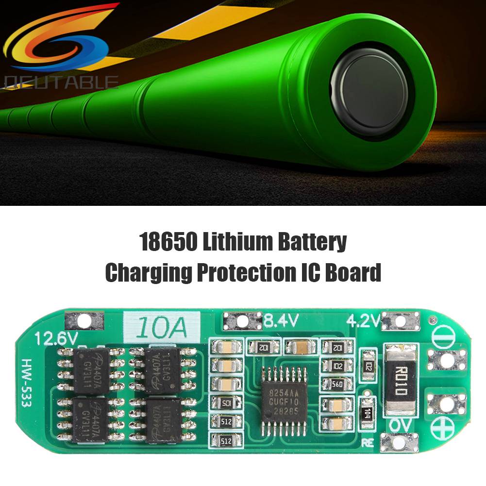 Bản Mạch Bảo Vệ Pin Lithium 18650 3S 10A 11.1V 12V 12.6V