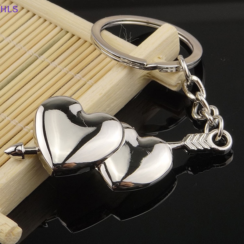 Móc Khóa Kim Loại Hình Trái Tim Thời Trang Dành Cho Cặp Đôi