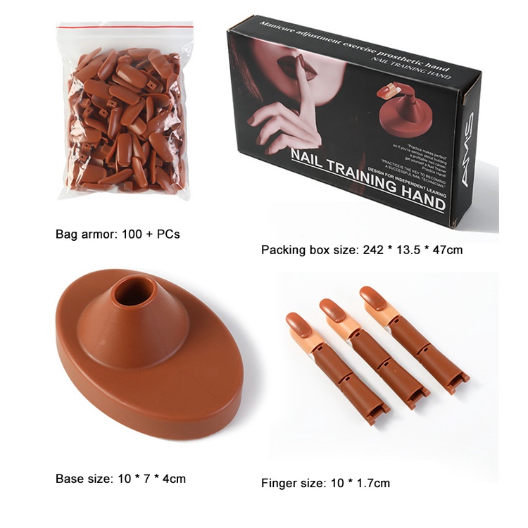 ANNIES Thực Hành Làm Móng Cơ Khí Tay Giả Khớp Khớp Ngón Tay Huấn Luyện Cơ Bản Cho Người Mới Bắt Đầu [COD]