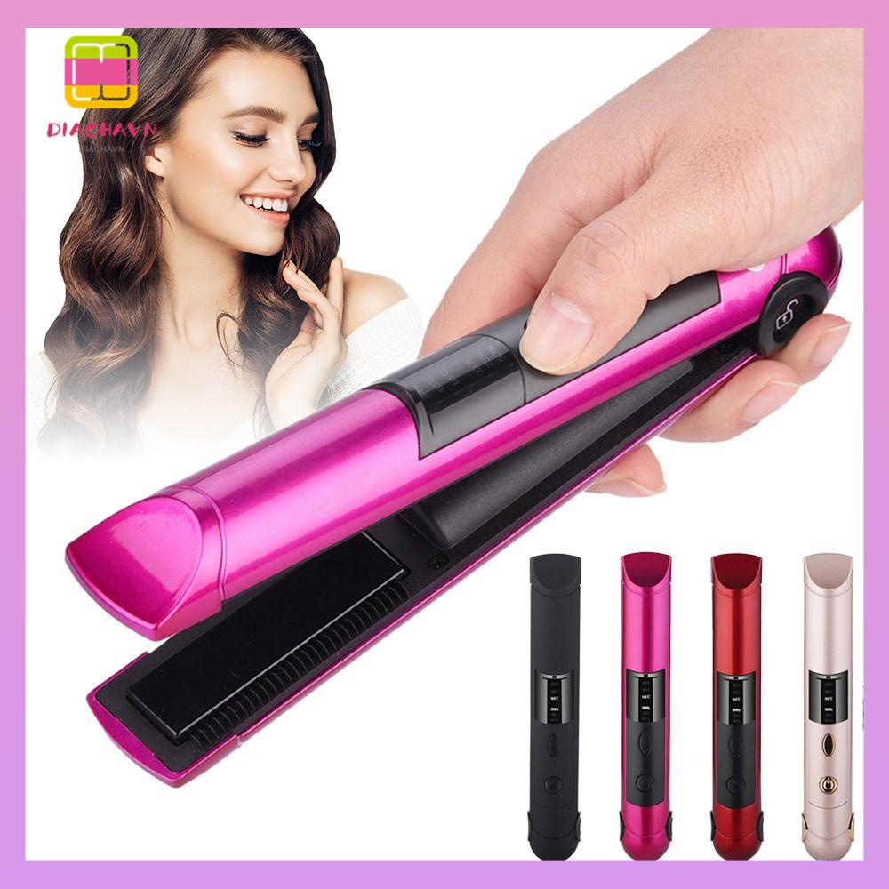 DIACHAVN Máy Duỗi Tóc Không Dây Mini Sạc Usb Tiện Dụng