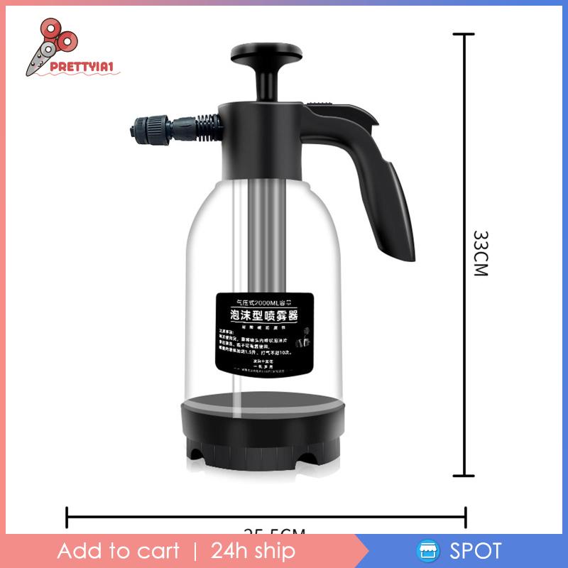 [Prettyia1] Bình Xịt Bọt Tuyết Rửa Xe Hơi Cầm Tay Có Thể Điều Chỉnh 2.0L