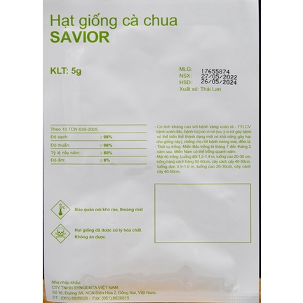 CÀ CHUA SYGENTA  - 5G