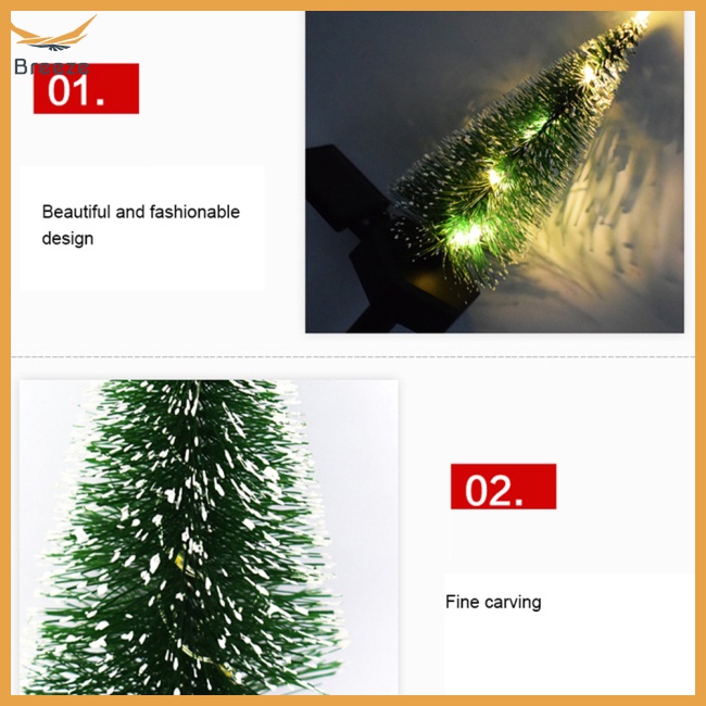 Đèn Led Năng Lượng Mặt Trời Chống Thấm Nước Hình Cây Thông Trang Trí Giáng Sinh