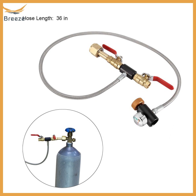 Đầu Nối Chuyển Đổi Bình Nước CO2 G1 / 2 Kèm Ống Nạp CO2 Tiện Dụng Cho Sodastream