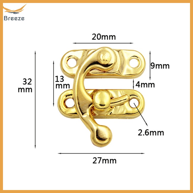 Set 10 Móc Khóa Kim Loại Cổ Điển Cho Túi Xách