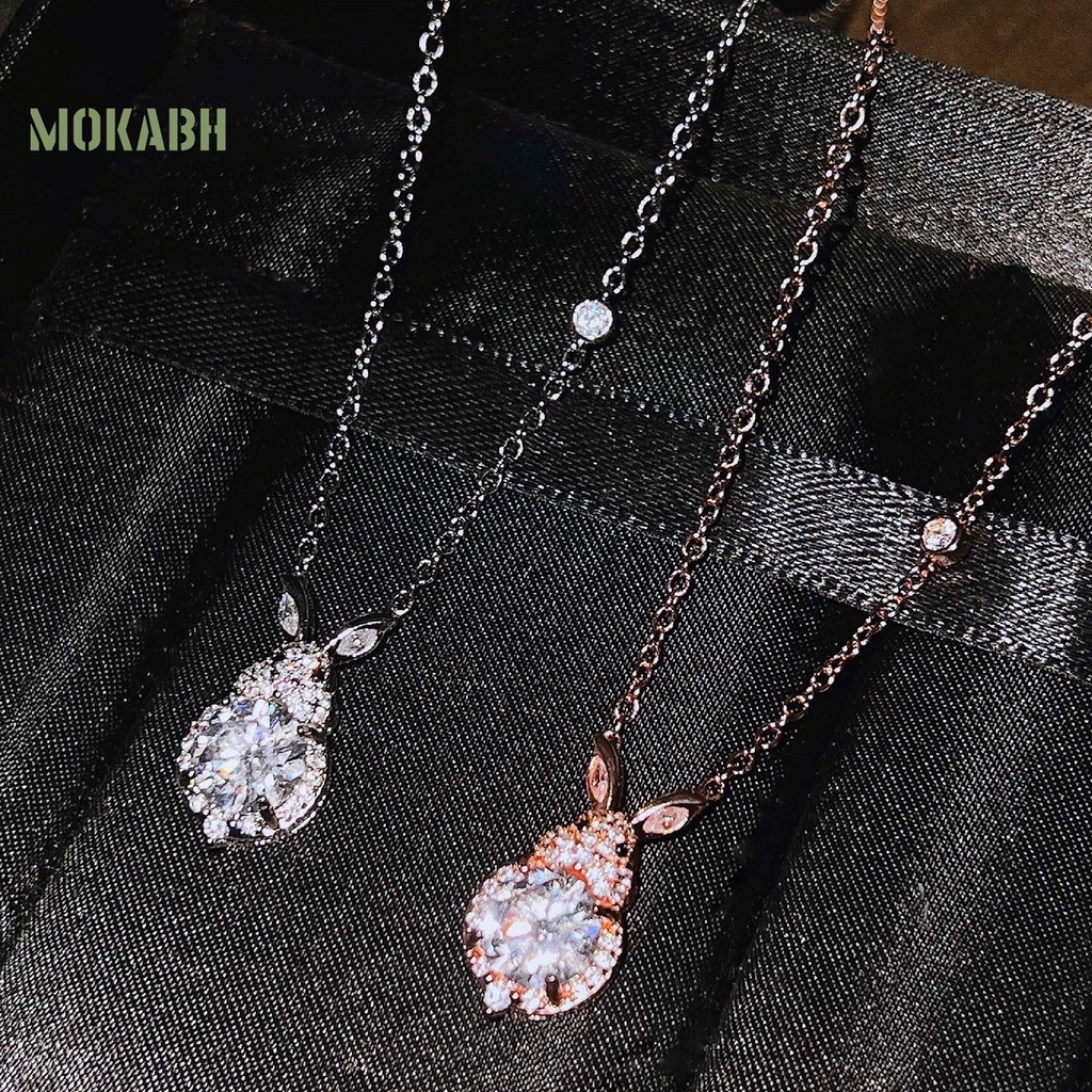 Vòng cổ Đồng Mặt Hình Thỏ Đính Đá Tinh Tế Thời Trang Cho Nữ