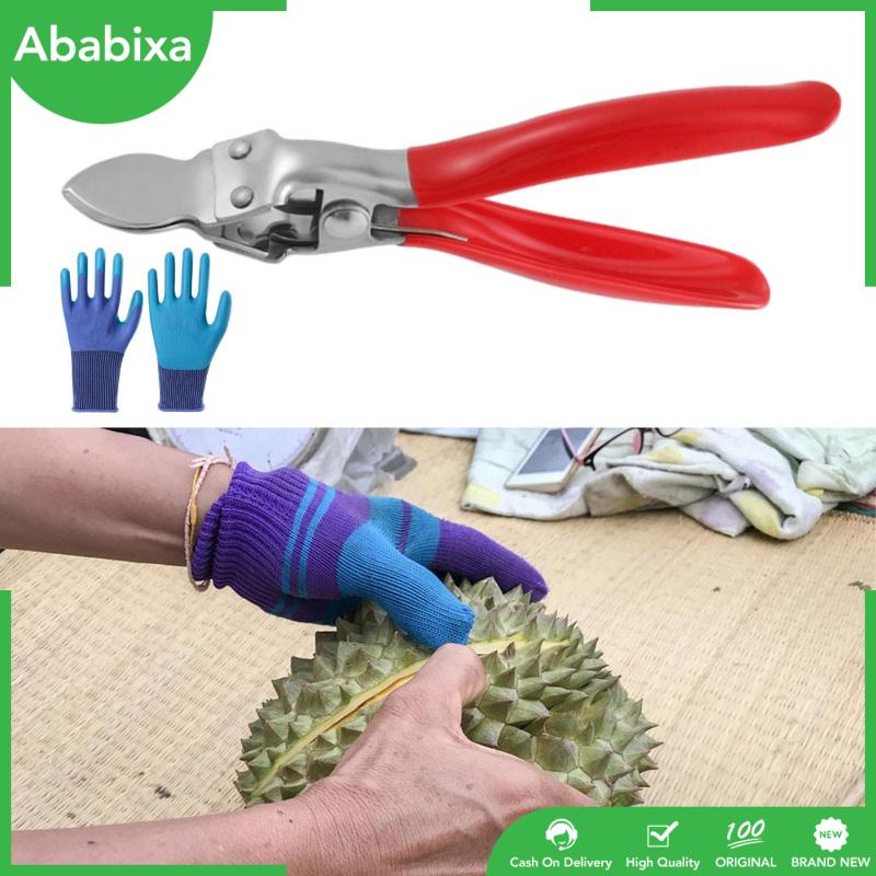 [Ababixa] Kẹp Mở Vỏ Sầu Riêng Với Găng Tay Giúp Tiết Kiệm Sức Khỏe Cho Trẻ Em Và Người Lớn Thoải Mái