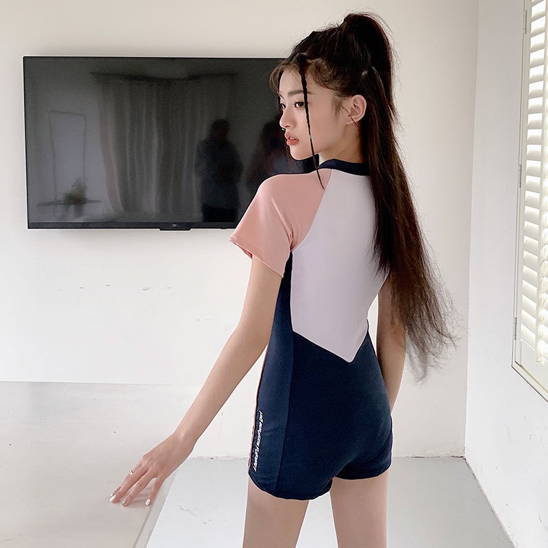 Bikini ra khơi 2 chiếc váy kín đáo có SIZE - áo tắm nữ ngắn tay AA7533