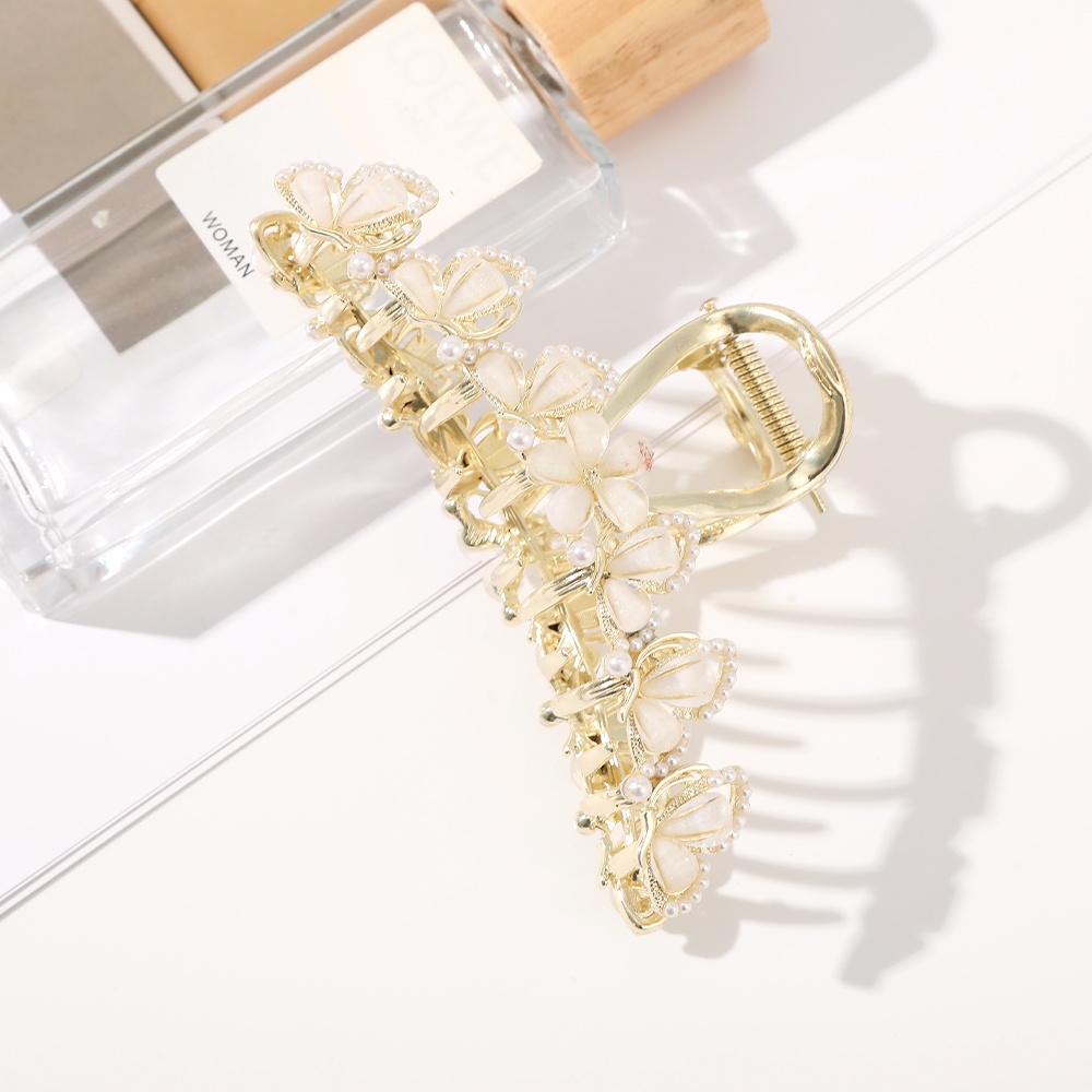 Haimeikang Kẹp Tóc Đính Đá Hình Hoa Lúa Mì Cỡ Lớn Thời Trang Cho Nữ