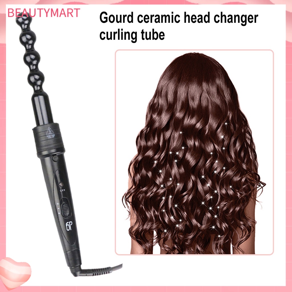 1 Bộ Ống Uốn Tóc 6 Trong 1 Bằng Gốm Tourmaline Thông Dụng An Toàn