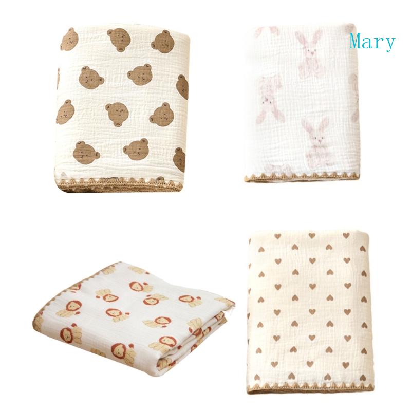 Chăn Cotton Muslin Mềm Mại Thoáng Khí Thoải Mái Quấn Bé Sơ Sinh