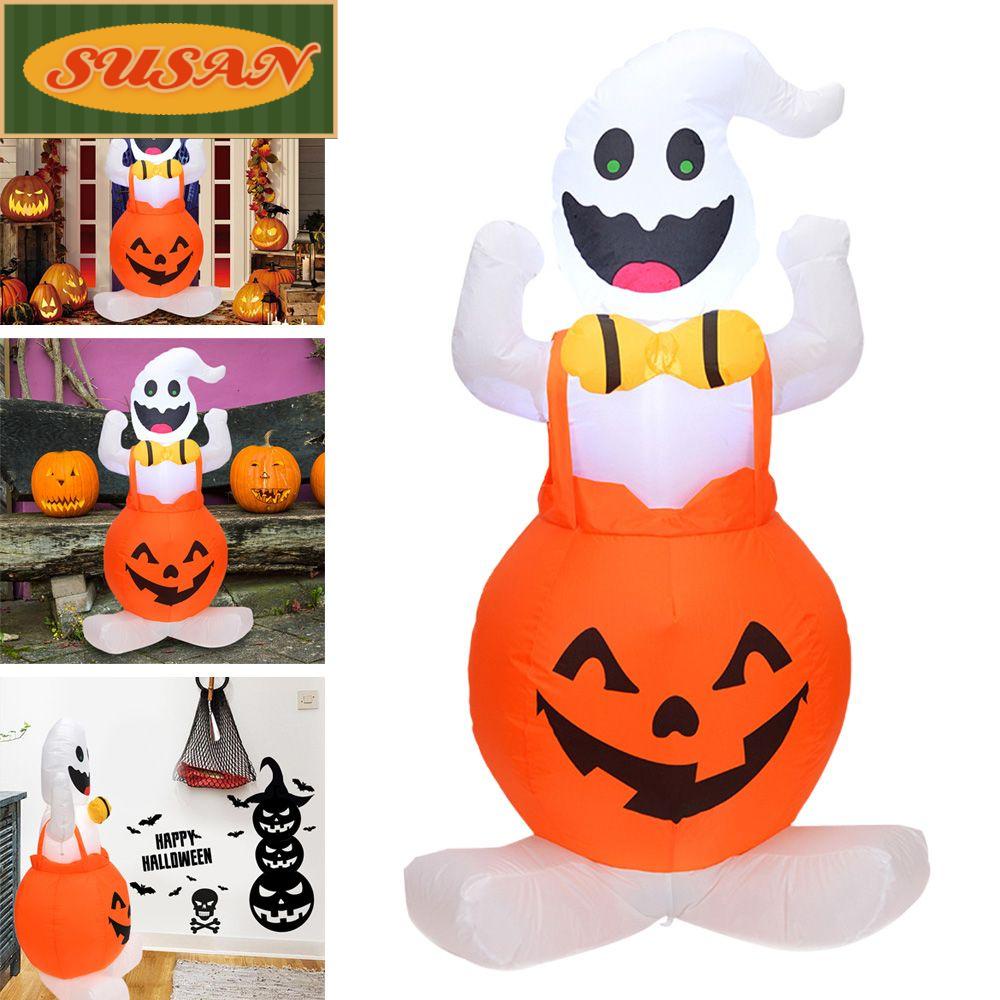 SUSANS (MớI) Đồ Chơi HìNh BóNg Ma Bí Ngô Có ĐèN LED Trang Trí Halloween