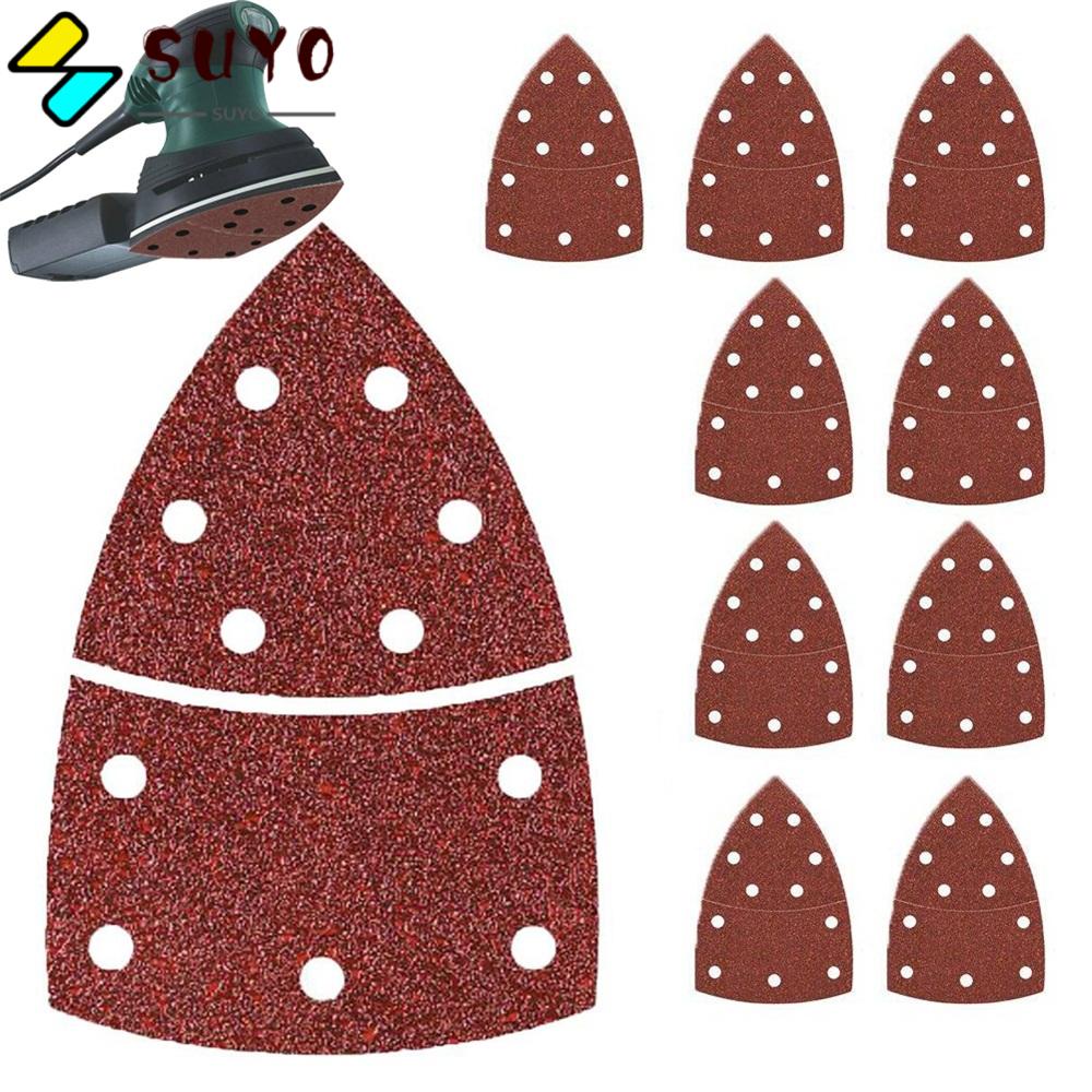 SUYO 10 Giấy Nhám Đánh Bóng Chuột Máy Tính Bosch PSM 100A 60 80 120 Grit